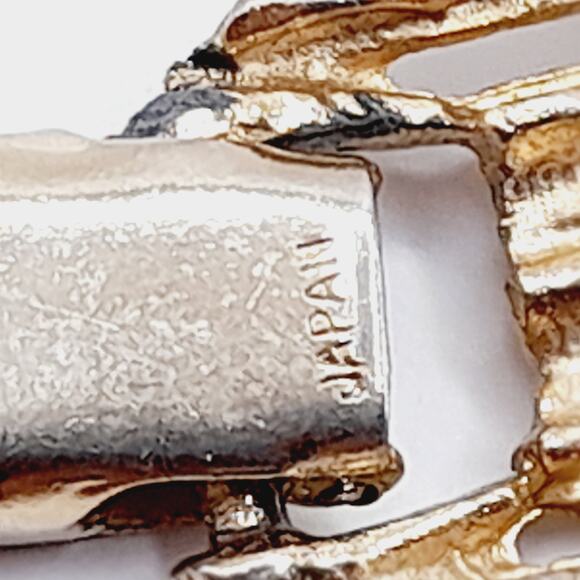 Japan Vintage 14-Strand Gold Tone Layered Necklace 15 Inch Retro - Picture 8 of 11